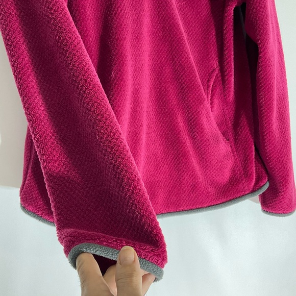 Patagonia Pullover Fleece Synchilla Snap Up Hooded Kangaroo Hand Pocket Size Med - Picture 9 of 12